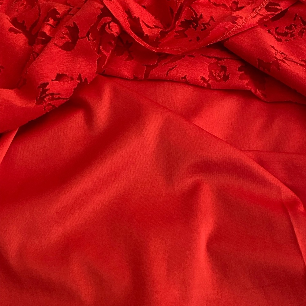 Candies Juniors Red Lacey Dress.  Sz.  XS. Fully Lined. - Picture 14 of 15